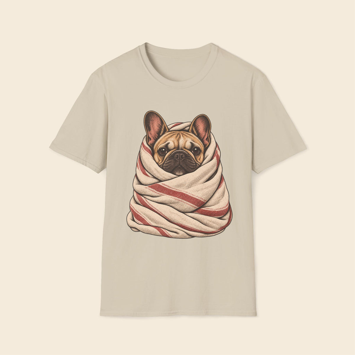 Frenchie The Blanket Burrito T-Shirt
