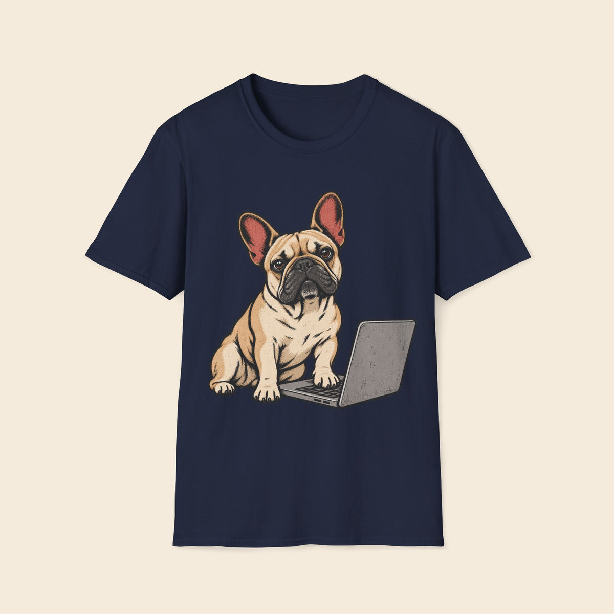 Frenchie The Keyboard Supervisor T-Shirt