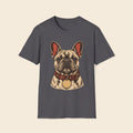 Frenchie With Collar Tag T-Shirt