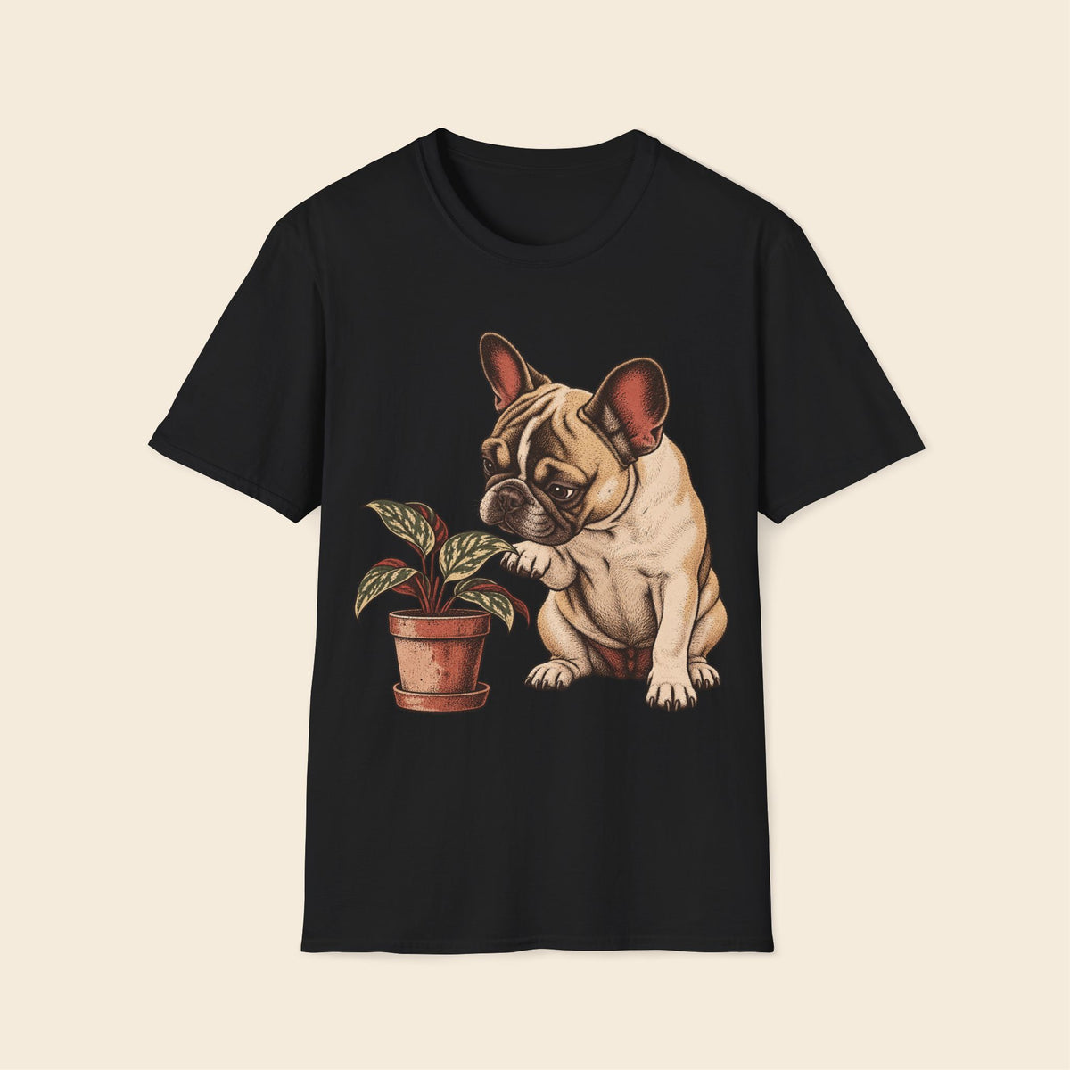 Frenchie Plant Parrent Assistant T-Shirt