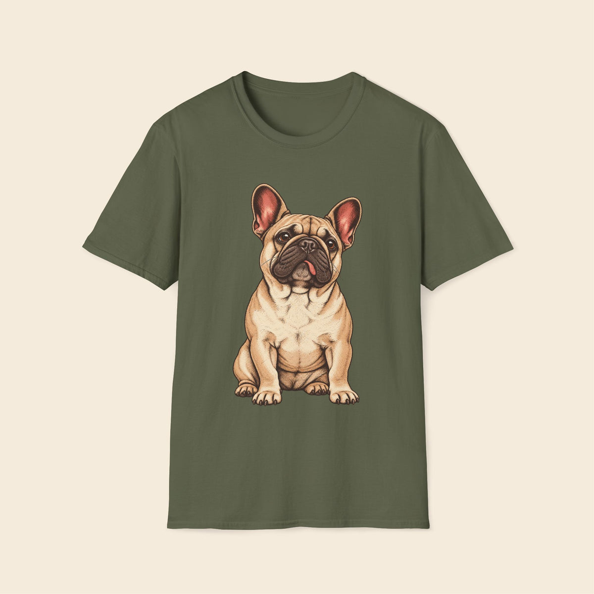 Frenchie The Funny Tong Out T-Shirt