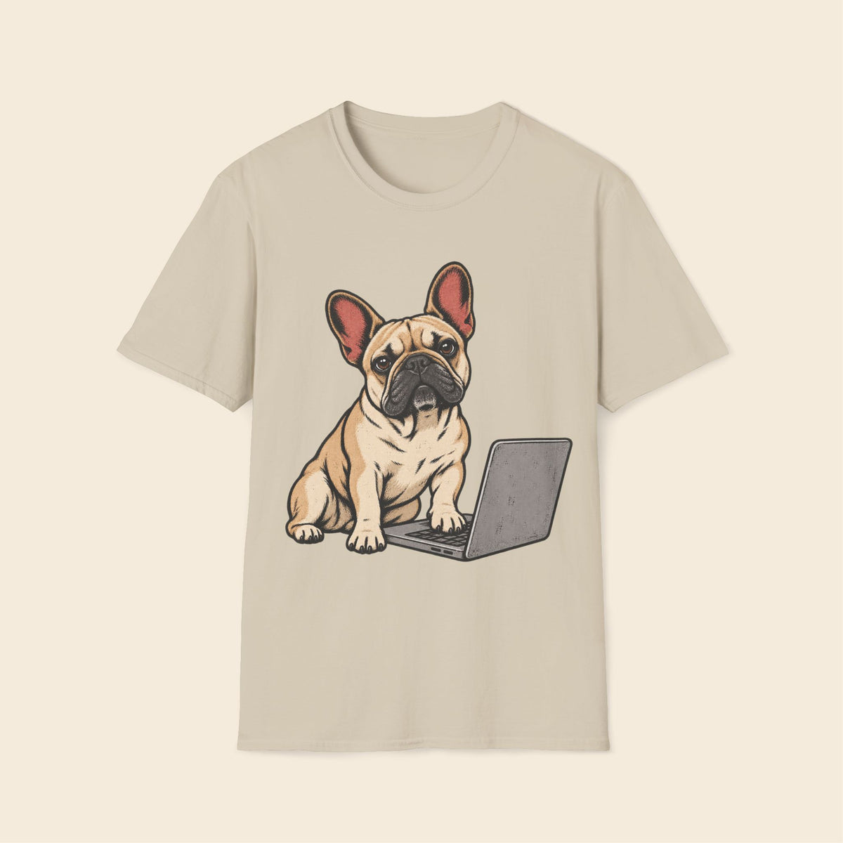 Frenchie The Keyboard Supervisor T-Shirt