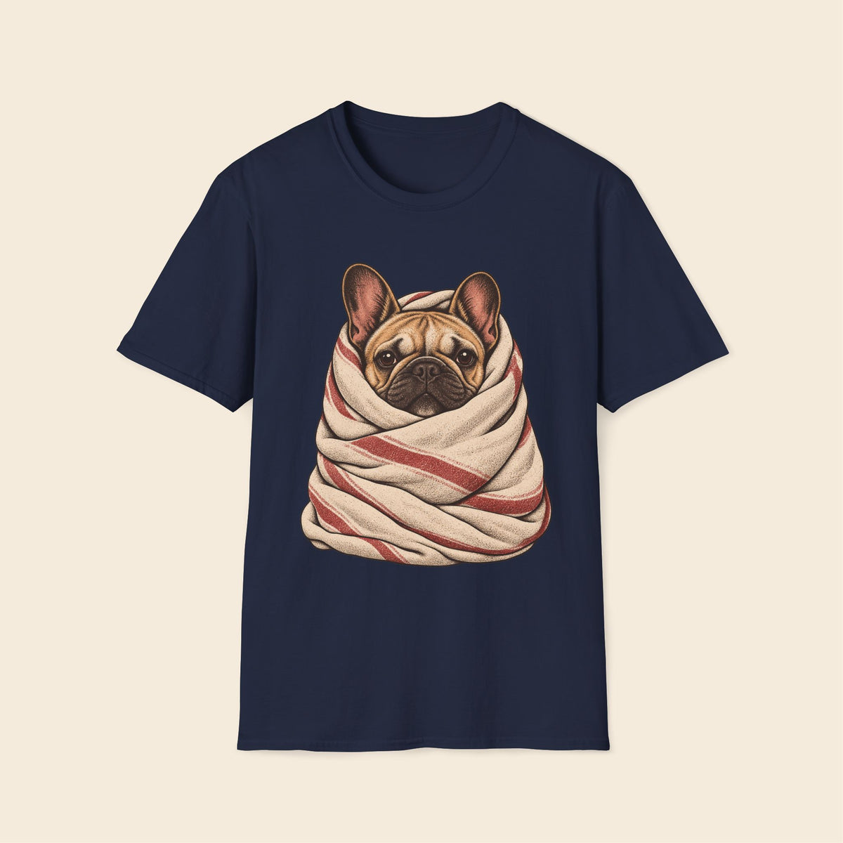 Frenchie The Blanket Burrito T-Shirt
