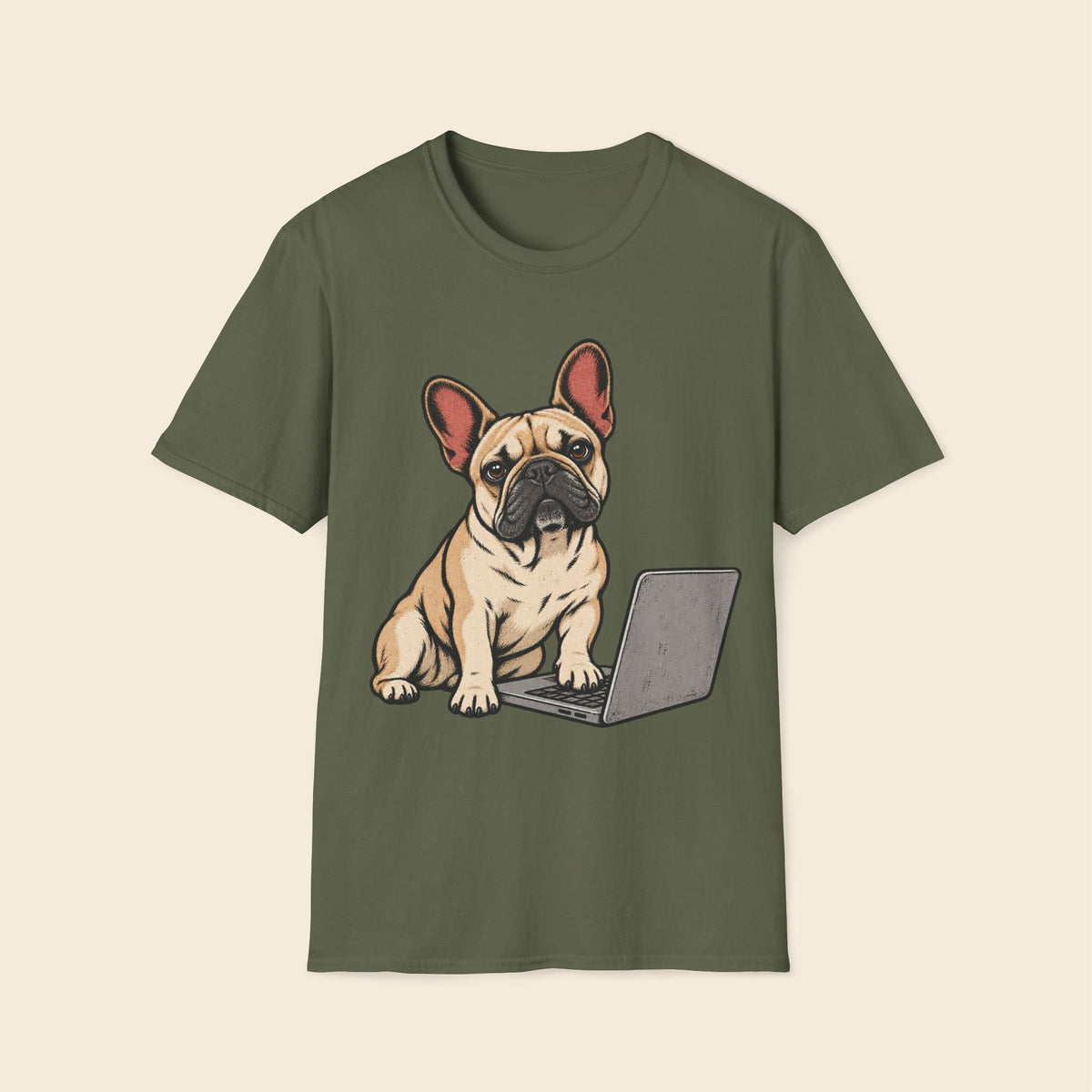 Frenchie The Keyboard Supervisor T-Shirt
