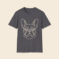 Frenchie Lineart Portrait T-Shirt