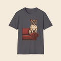 Frenchie The Sofa Sentinel T-Shirt