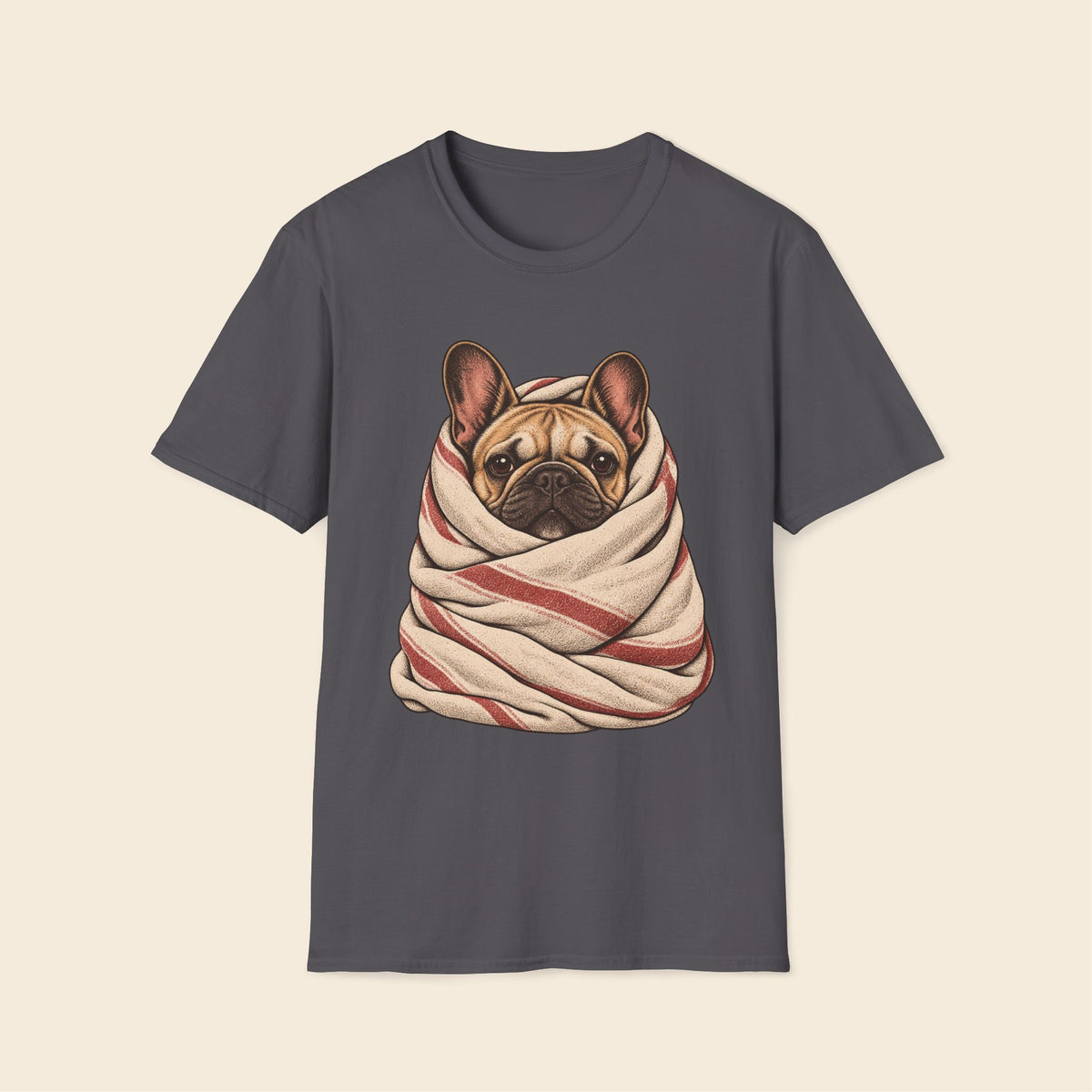 Frenchie The Blanket Burrito T-Shirt