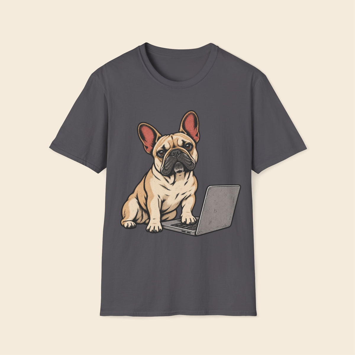Frenchie The Keyboard Supervisor T-Shirt