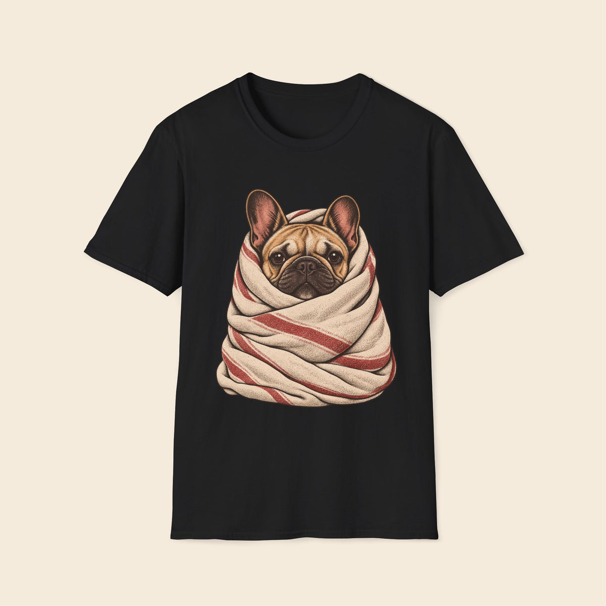 Frenchie The Blanket Burrito T-Shirt