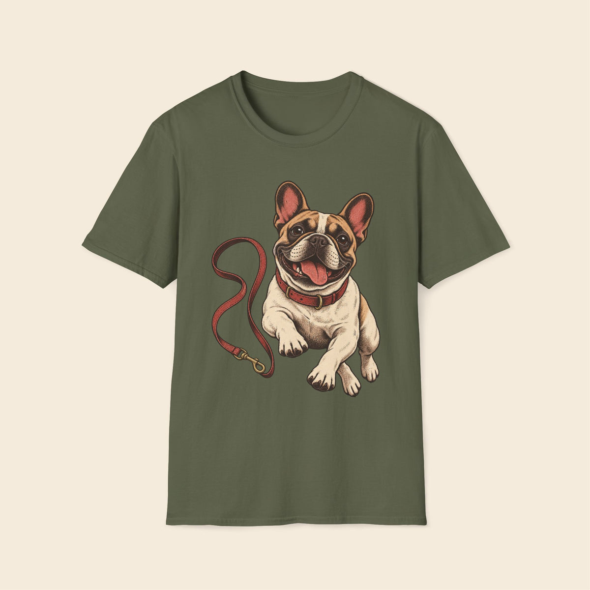 Frenchie Ready For A Walk T-Shirt