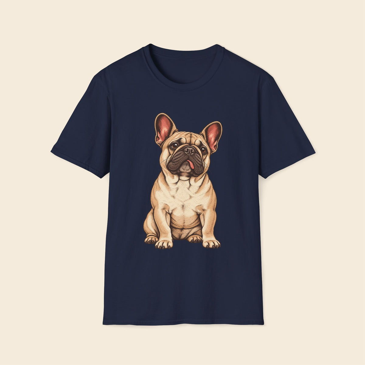 Frenchie The Funny Tong Out T-Shirt