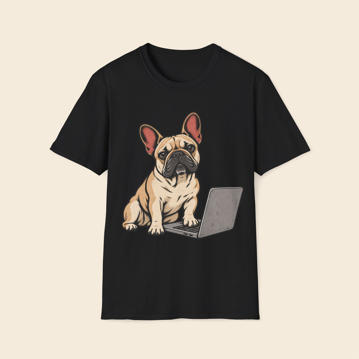 Frenchie The Keyboard Supervisor T-Shirt
